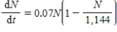 A certain population grows according to   .At a certain time the population is 1,140 individuals.What can be said about the population at this time? ​ A)  The population is increasing. B)  The population is decreasing. C)  The population has reached a maximum value. D)  The population has reached a minimum value.