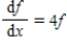 If f satisfies the equation of change   , and the initial value of f is 8, find a formula for the function   . ​ A)    B)    C)    D)   