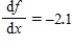If f satisfies the equation of change   , and the initial value of f is 1.1, find a formula for the function   . ​ A)    B)    C)    D)   