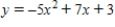 What value of x gives the maximum value of the quadratic function   ? Round your answer to two decimal places. ​ A)  0.70 B)  5.45 C)  1.26 D)  5.78
