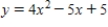 What value of ​x gives the minimum value of the quadratic function   ? Round your answer to two decimal places. ​ A)  0.63 B)  1.29 C)  3.44 D)  3.51