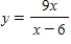 What is the horizontal asymptote of the function   ? ​ A)    B)    C)    D)   