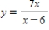 What is the vertical asymptote of the function   ? ​ A)    B)    C)    D)   
