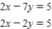 Solve the following system of equations.Round your answers to two decimal places.  