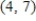 A line passes through the point   and has slope 1.28.For what y value does the point   lie on the line? ​ A)    B)  ​   C)  ​   D)  ​  