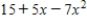 For which value of x does   reach a maximum? Restrict your attention to the horizontal span of 0 to 5.Round your answer to two decimal places. ​ A)  1.41 B)  15.89 C)  0.36 D)  19.55