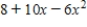 What is the maximum value of   ? Restrict your attention to the horizontal span of 0 to 10.Round your answer to two decimal places, if necessary. ​ A)  8 B)  12.17 C)  0.83 D)  15.34