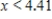 <strong>Solve the inequality   .Restrict your attention to positive values of   .Round your answer to two decimal places. ​</strong> A)   B) ​   and   C) ​   and   D) ​   <div style=padding-top: 35px> 