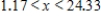 <strong>Solve the inequality   .Restrict your attention to positive values of   .Round your answer to two decimal places. ​</strong> A)   B) ​   and   C) ​   and   D) ​   <div style=padding-top: 35px> 