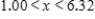 <strong>Solve the inequality   .Restrict your attention to positive values of x.Round your answer to two decimal places. ​</strong> A)   B) ​   C) ​   D) ​   <div style=padding-top: 35px> 