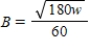 The body surface area B, in square meters, of a man who is 180 centimeters tall can be estimated from his weight w, in kilograms.The relationship is   . What weight range results in a body surface area of more than 2.03 meters? Round your answer to two decimal places. ​ A)    kilograms B)    kilograms C)    kilograms D)    kilograms