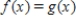 The equation   has the same solution(s) as the equation   .<div style=padding-top: 35px> 