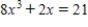 <strong>Solve the equation   .Restrict your attention to the horizontal span of 0 to 5.Round your answer to two decimal places if necessary. ​</strong> A) 1.32 B) 1.5 C) 2.77 D) 3.24 <div style=padding-top: 35px> 