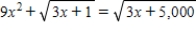 <strong>Solve the equation   .Restrict your attention to the horizontal span of 0 to 5.Round your answer to two decimal places if necessary. ​</strong> A) 4.11 B) 2.74 C) 2.8 D) 4.68 <div style=padding-top: 35px> 