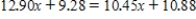 Solve the equation   . ​ A)  There is no solution. B)    C)    D)   