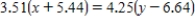 Solve the equation   for y. ​ A)  There is no solution. B)  ​   C)  ​   D)   