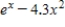 Which of the following is the graph of   on a horizontal span of 0 to 4.5? ​ A)    B)    C)  ​   D)   