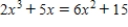 Find the solution for x of the equation   . ​ A)    B)  ​   C)  ​   D)  There is no solution.