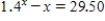 Find the solution for x of the equation   . ​ A)    B)    C)    D)  There is no solution.