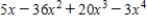 What value of x gives the maximum value of   ? Consider only positive x-values. A)    B)    C)    D)  There is no solution.