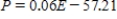 <strong>You sell earrings for $6.33 each.You paid $57.21 for supplies to make the earrings.Which of the following is a correct formula for the profit P, in dollars, you make from making and selling E earrings? </strong> A) B) C) D) 