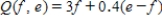 The number of electrical outlets needed in an office building depends on the number of offices and the number of employees.If there are f offices and e employees, then the number of outlets needed is ​   ​ Use functional notation to represent the number of outlets needed if there are 29.00 offices and 43.00 employees.Then calculate that value.Round your answer to the nearest whole number. ​ A)  Functional notation:   .Value: 93 outlets. B)  Functional notation:   .Value: 98 outlets. C)  Functional notation:   .Value: 123 outlets. D)  Functional notation:   .Value: 75 outlets.
