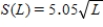 In the event of an emergency stop, the speed S, in miles per hour, of a car when brakes are applied can be calculated from the length L, in feet, of skid marks.The relationship is   .Suppose skid marks are 67.40 feet long.Use functional notation to express the speed of the car, and then calculate that value. ​ A)    miles per hour B)    miles per hour C)    miles per hour D)    miles per hour