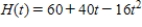 A rock is tossed upward from the top of a building and allowed to fall to the ground.Its height, in feet, above the ground after t seconds is given by ​   . ​ Use functional notation to express the height of the rock after 0.44 seconds.Then calculate that value. ​ A)  Functional notation   .Value is 74.50 feet. B)  Functional notation   .Value is   feet. C)  Functional notation   .Value is 60.70 feet. D)  None of the above.