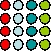 We see the following figure as a set of four-colored columns rather than four multi-colored rows because of the Gestalt principle of______.   A) proximity B) similarity C) good figure D) common fate