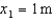 Three masses are positioned along the x-axis. Their masses and positions are:   with   ,   with   , and   with   . What is the x-coordinate of center of mass of this system? A)  (14/3)  m B)  (7/3)  m C)  2 m D)  Not enough information is given to answer this question.