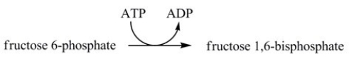 The hydrolysis of ATP to ADP releases 7.3 kcal/mol of energy. If the coupled reaction below releases 3.4 kcal/mol of energy,then the amount of energy required for the phosphorylation of fructose 6-phosphate is ________ kcal/mol.  
