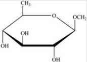 Gentobiose,a rare disaccharide found in saffron,produces two identical monosaccharides when it undergoes hydrolysis. What is the identity of the hydrolysis product? A) B) C) D)