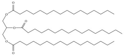 Which lipid has the lowest melting point? A)    B)    C)    D)   