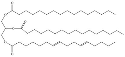 Which lipid has the lowest melting point? A)    B)    C)    D)   