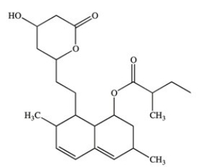 Lovastatin (structure shown) was the first statin drug to be marketed and used for lowering blood cholesterol. Which of the following functional groups is not present in lovastatin?   A) Ketone B) Ester C) Alcohol D) Alkene