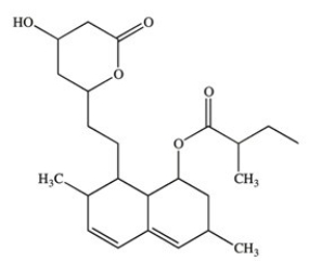 Lovastatin (structure shown) was the first statin drug to be marketed and used for lowering blood cholesterol. How many chirality centers are present in lovastatin?   A) 4 B) 7 C) 8 D) 9 E) There are more than ten (10) chirality centers in lovastatin.