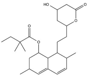 Simvastatin,also sold as Zocor (structure shown) ,is a drug used to reduce the level of cholesterol in the bloodstream. Which of the following functional groups is not present in simvastatin?   A) Ketone B) Ester C) Alcohol D) Alkene