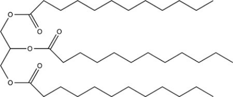 The compound shown below is best classified as what type of lipid?   A) A triacylglycerol B) A soap C) A fatty acid D) A wax