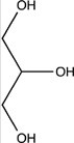 Glycerol,shown below,is a component of triacylglycerols. In which solvent would glycerol be expected to have the greatest solubility?   A) Octane B) Benzene C) Hexane D) Water