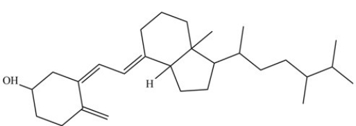 There is only one polar bond in Vitamin D4 (structure shown).  