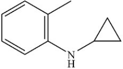 How many chirality centers are present in the amine shown below?   A) 0 B) 1 C) 3 D) 7