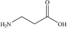 4-amino butanoic acid (common name GABA) is a neurotransmitter found in 30% of the brain's nerve cells. Which of the following properly represents the structure of this compound? A)    B)    C)    D)   
