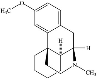 Dextromethorphan (structure shown)is a cough suppressant found in many over-the-counter cold and cough medicines. Dextromethorphan is a derivative of 2-phenylethylamine.  