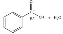 Which choice represents the products of the acid base reaction shown below:   A)    B)    C)    D)   