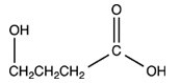 3-hydroxybutanoic acid is an important starting material for polymer synthesis. Which of the following properly represents the structure of this compound? A) B) C) D)