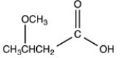 3-hydroxybutanoic acid is an important starting material for polymer synthesis. Which of the following properly represents the structure of this compound? A) B) C) D)