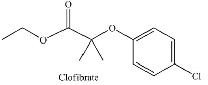 <strong>The drug Clofibrate is used to lower blood triglycerides and cholesterol. It can be made by a Fisher esterification reaction between a carboxylic acid and an alcohol. Which structure represents the alcohol required for its synthesis?  </strong> A)   B)   C)   D)   <div style=padding-top: 35px> 