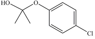 <strong>The drug Clofibrate is used to lower blood triglycerides and cholesterol. It can be made by a Fisher esterification reaction between a carboxylic acid and an alcohol. Which structure represents the alcohol required for its synthesis?  </strong> A)   B)   C)   D)   <div style=padding-top: 35px> 