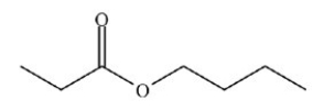 The ester below contains a butoxy group.  