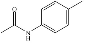 The compound below has the molecular formula C<sub>9</sub>H<sub>11</sub>NO,contains a benzene ring,and is a 2° amide.  